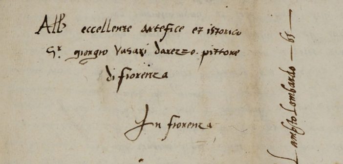 Lettera Vasari